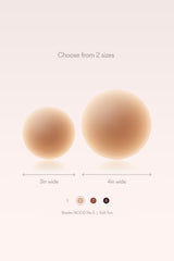 Grippies No-Show | Non-Adhesive Reusable Nipple Covers 4 Inch No.5