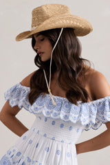 Wild At Heart | Beige Straw Sun Hat