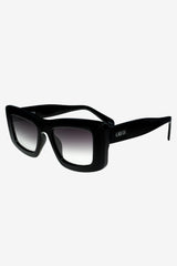 Marsha | Otra Black Thick Cat-Eye Sunglasses